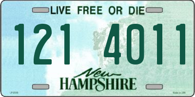 NH license plate 1214011