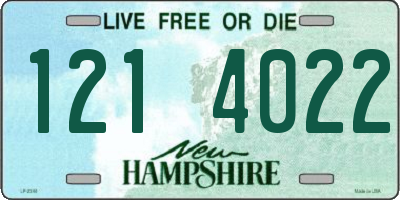 NH license plate 1214022
