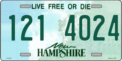 NH license plate 1214024