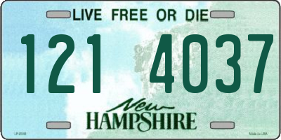 NH license plate 1214037