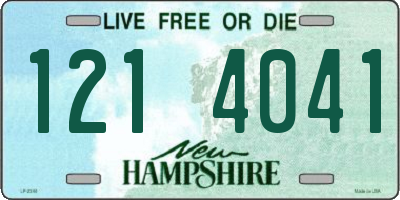 NH license plate 1214041