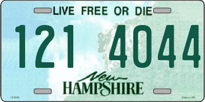 NH license plate 1214044