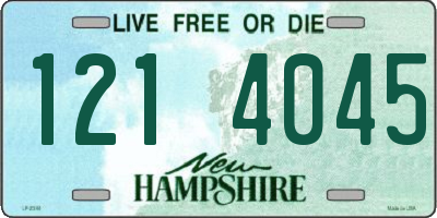 NH license plate 1214045