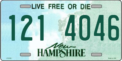 NH license plate 1214046