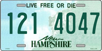 NH license plate 1214047