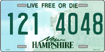 NH license plate 1214048