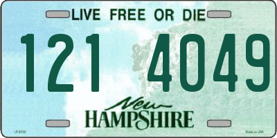 NH license plate 1214049