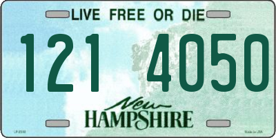 NH license plate 1214050