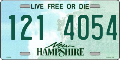 NH license plate 1214054
