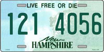 NH license plate 1214056
