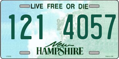 NH license plate 1214057