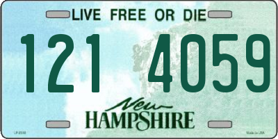 NH license plate 1214059