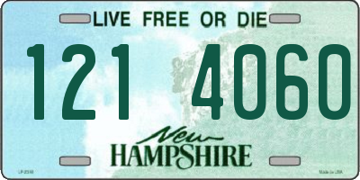 NH license plate 1214060