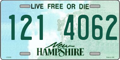 NH license plate 1214062