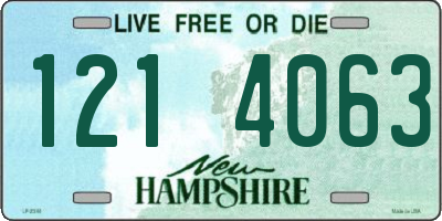 NH license plate 1214063