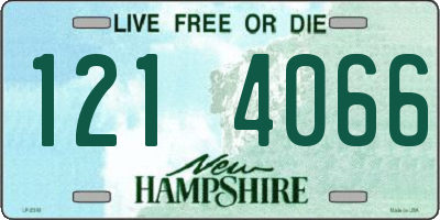 NH license plate 1214066