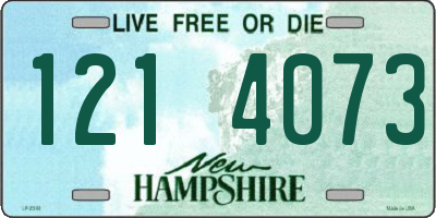 NH license plate 1214073