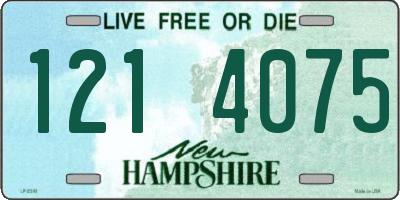 NH license plate 1214075