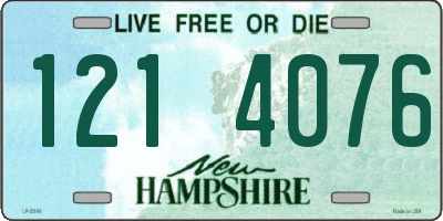 NH license plate 1214076