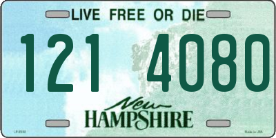 NH license plate 1214080