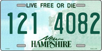 NH license plate 1214082