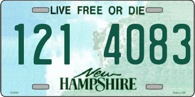 NH license plate 1214083