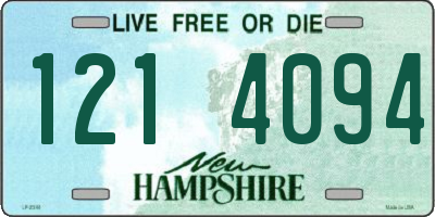 NH license plate 1214094