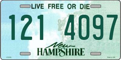 NH license plate 1214097
