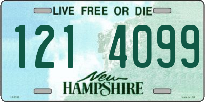 NH license plate 1214099