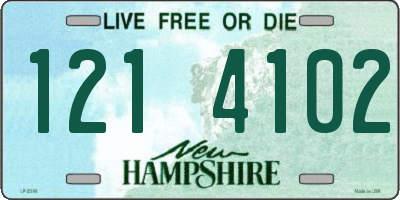 NH license plate 1214102