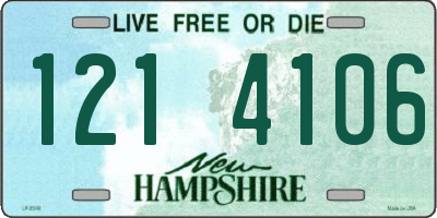 NH license plate 1214106