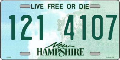 NH license plate 1214107