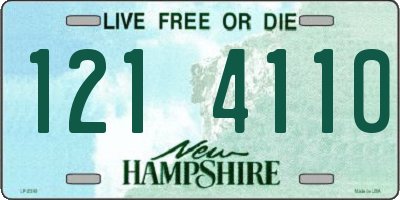 NH license plate 1214110