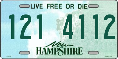 NH license plate 1214112