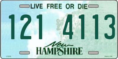 NH license plate 1214113