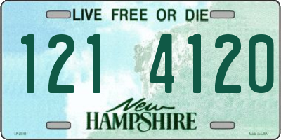 NH license plate 1214120