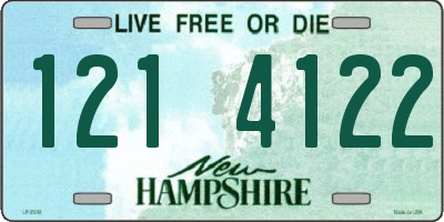 NH license plate 1214122