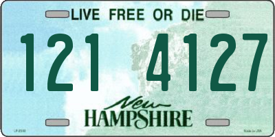 NH license plate 1214127