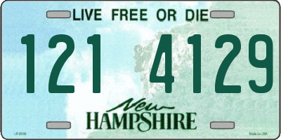 NH license plate 1214129