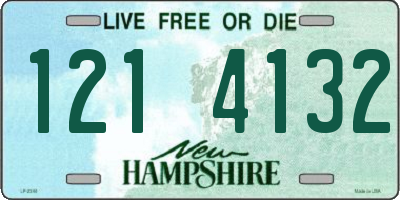 NH license plate 1214132