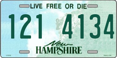NH license plate 1214134