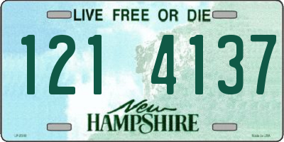 NH license plate 1214137
