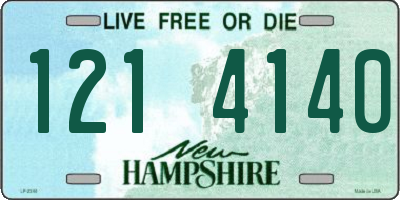 NH license plate 1214140