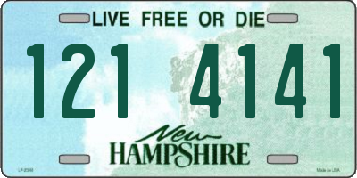 NH license plate 1214141