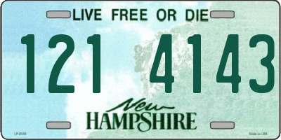 NH license plate 1214143