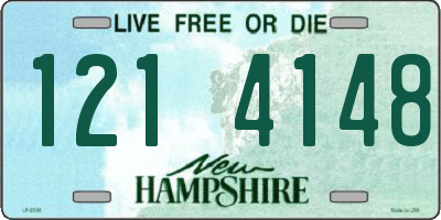 NH license plate 1214148