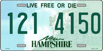 NH license plate 1214150