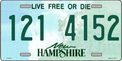 NH license plate 1214152