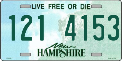 NH license plate 1214153