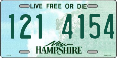 NH license plate 1214154